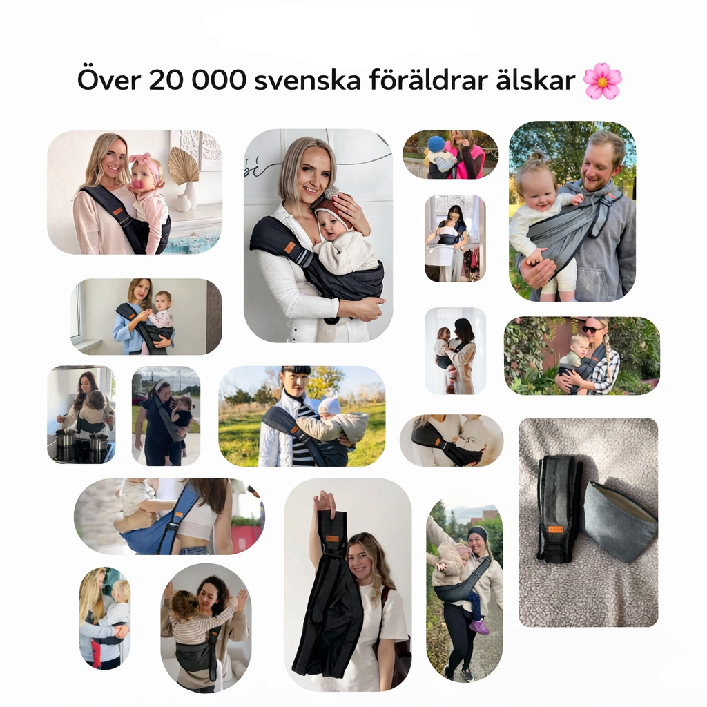 TryggBär™ – Bär ditt barn bekvämt utan trötta armar