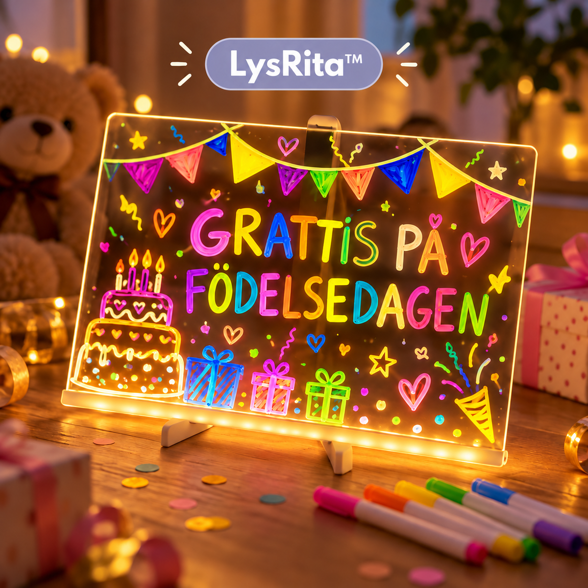 LysRita™ – Lysande ritplatta för skärmfri kreativitet