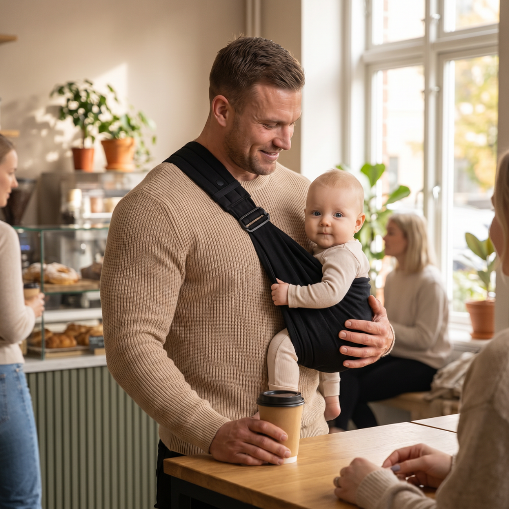 TryggBär™ – Bär ditt barn bekvämt utan trötta armar