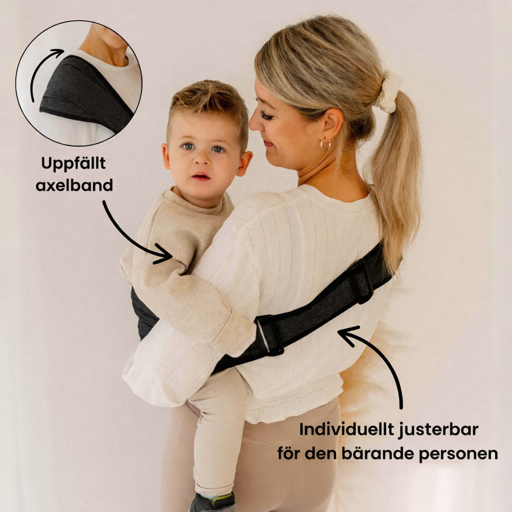 TryggBär™ – Bär ditt barn bekvämt utan trötta armar