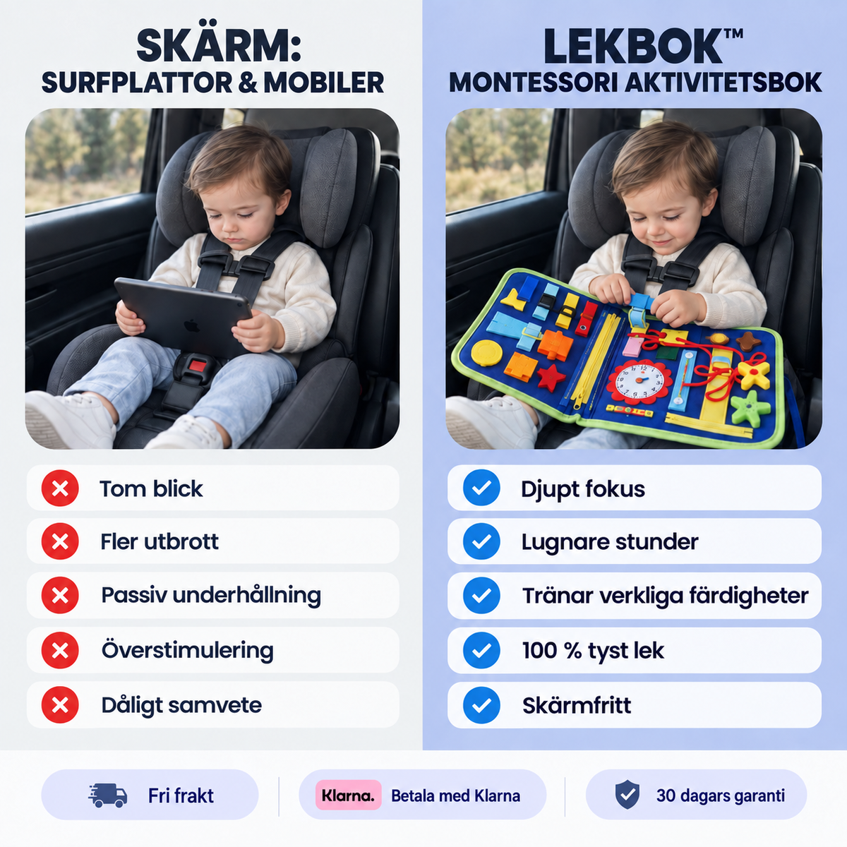 LekBok™ – Montessori aktivitetsbok för små barn