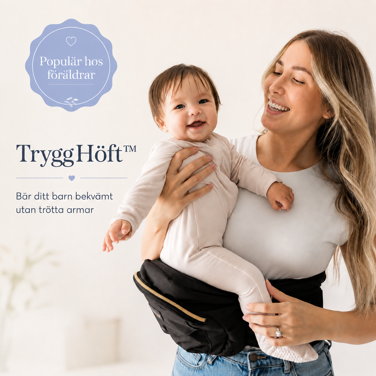 TryggHöft™ – Bär ditt barn bekvämt utan trötta armar