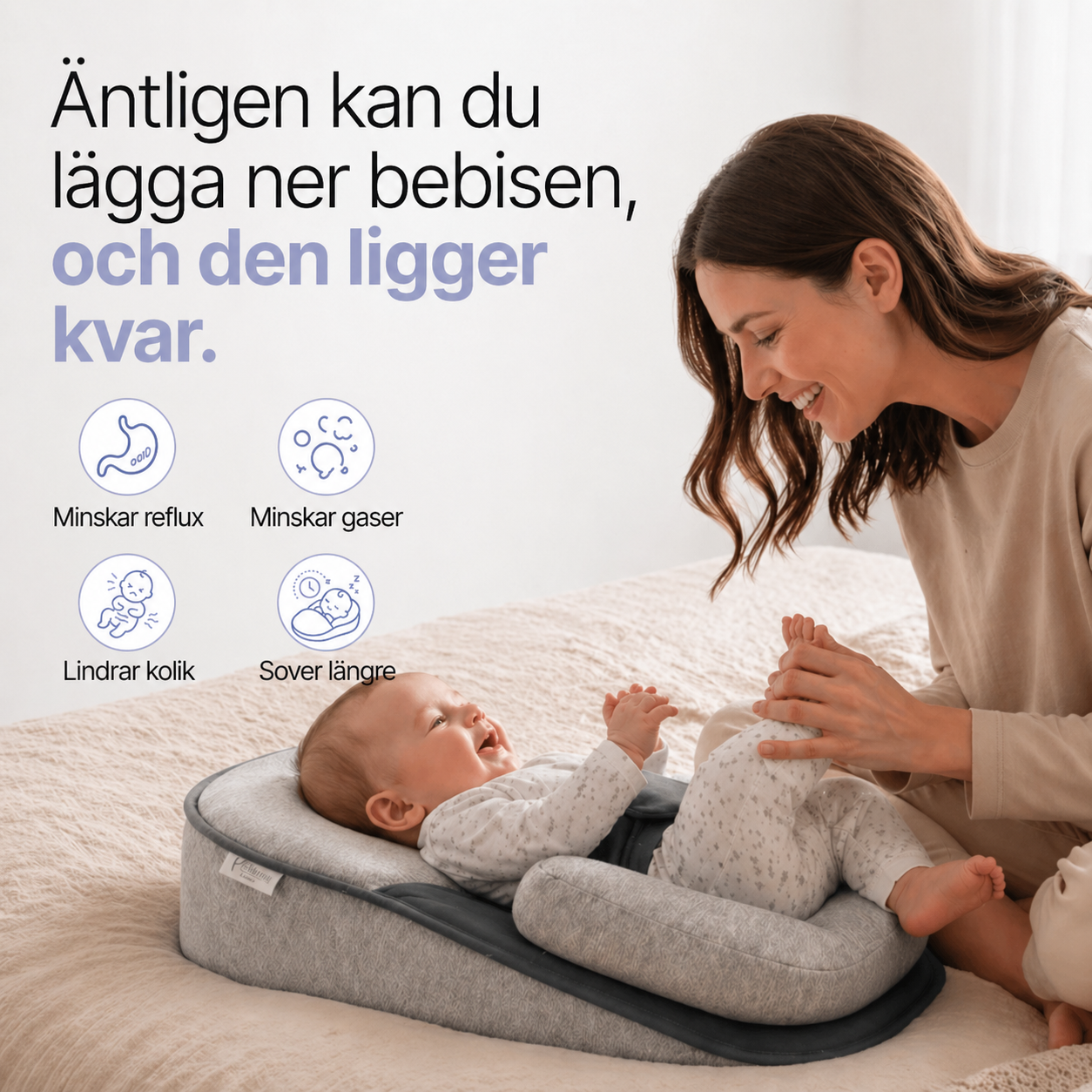 BabyRo™ – Fallskydd för Spädbarn med Orolig Mage & Spottningar
